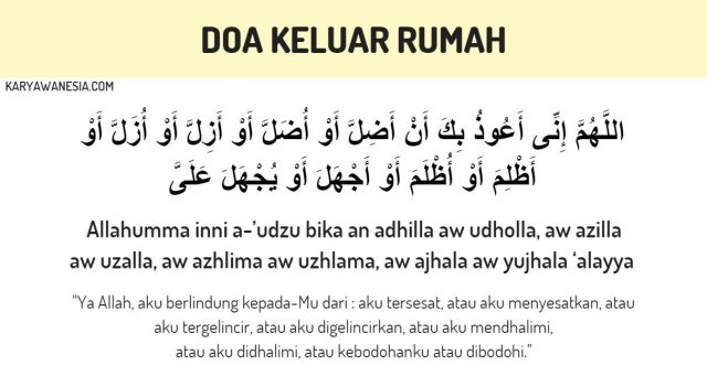 [TERLENGKAP] Bacaan Doa Keluar Rumah dan Doa Masuk Rumah